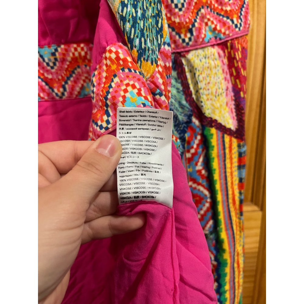 FARM Rio Multicolor Patchwork Midi Dress - Picture 10 of 10